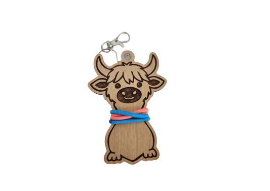 Personalized Animal Hair Tie Bag Tag