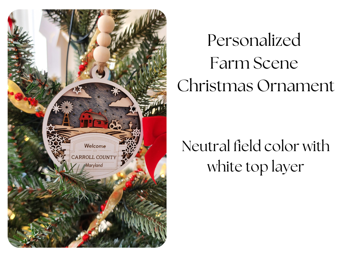 Farm-Themed Ornament - Welcome Home Series