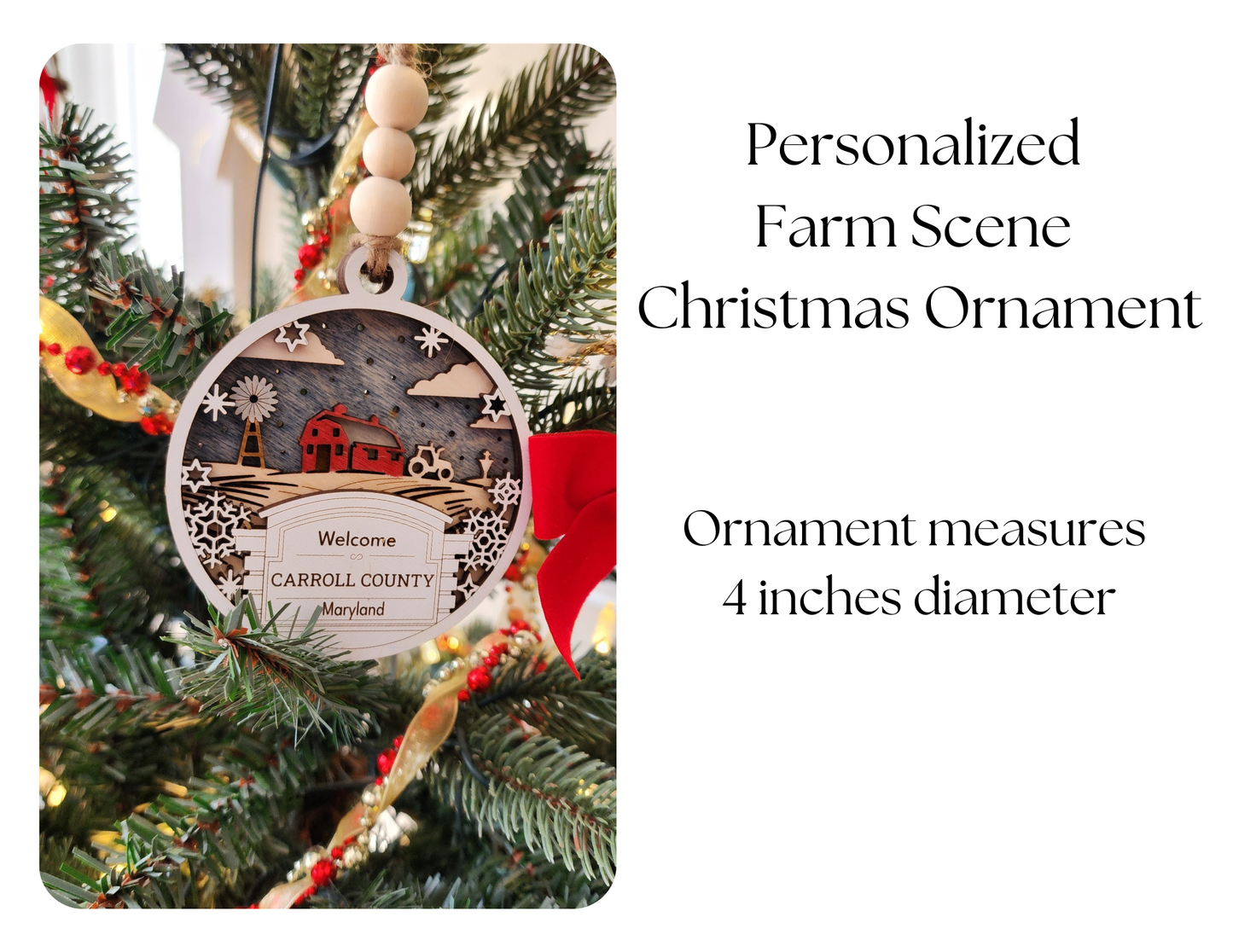 Farm-Themed Ornament - Welcome Home Series