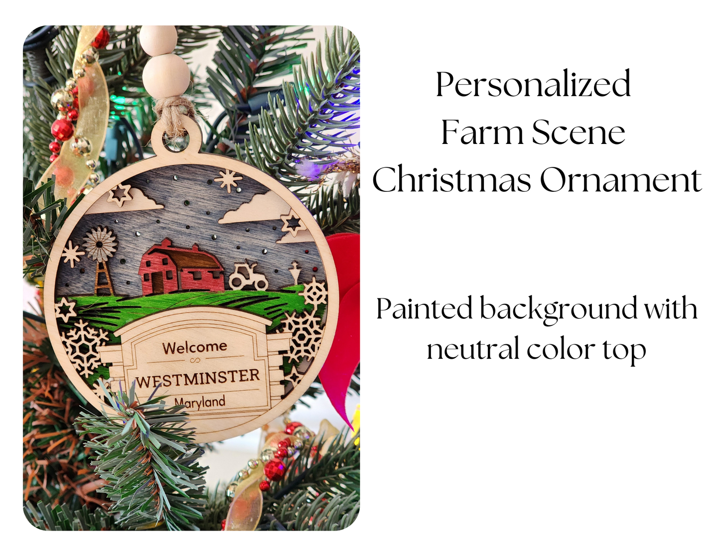 Farm-Themed Ornament - Welcome Home Series