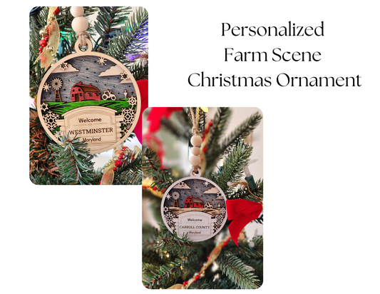 Farm-Themed Ornament - Welcome Home Series