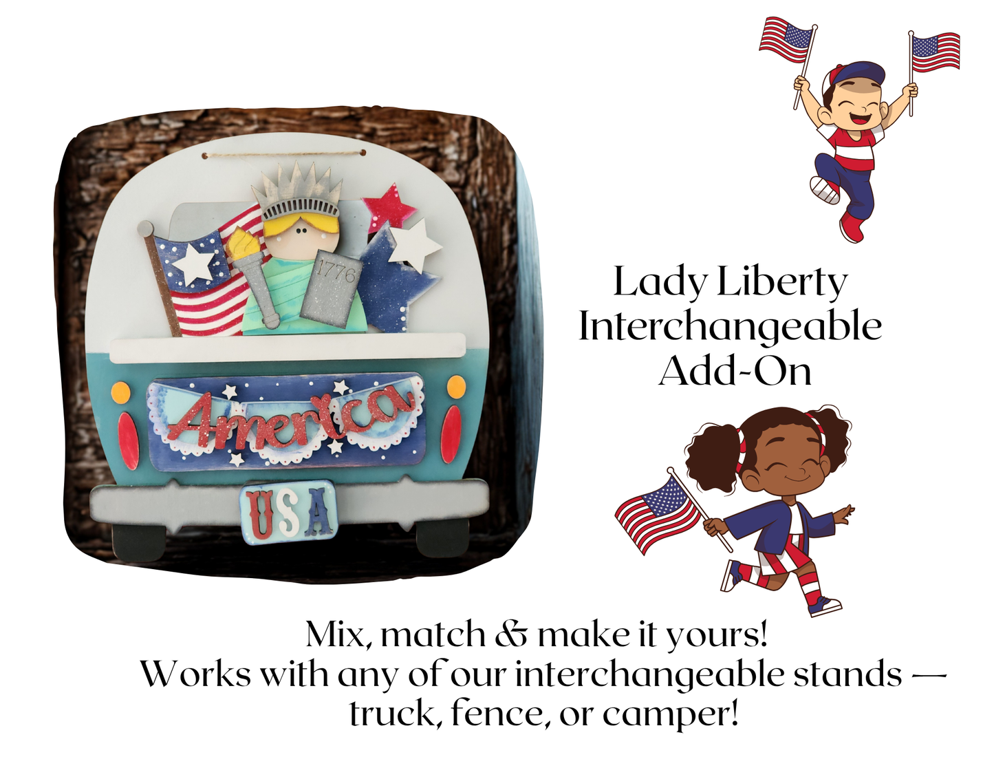 "Lady Liberty" Interchangeable Add-On