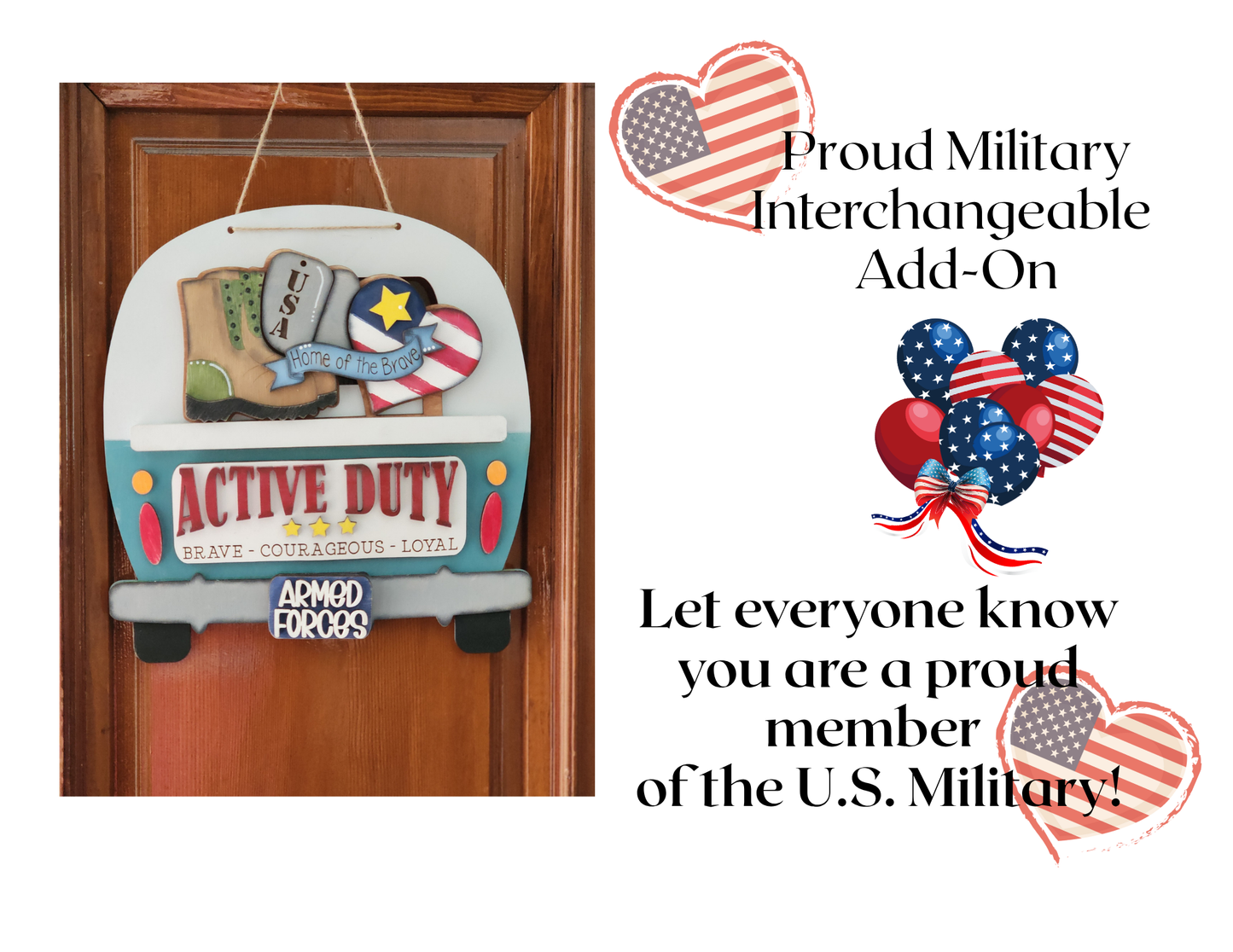 Proud Military Interchangeable Add-On