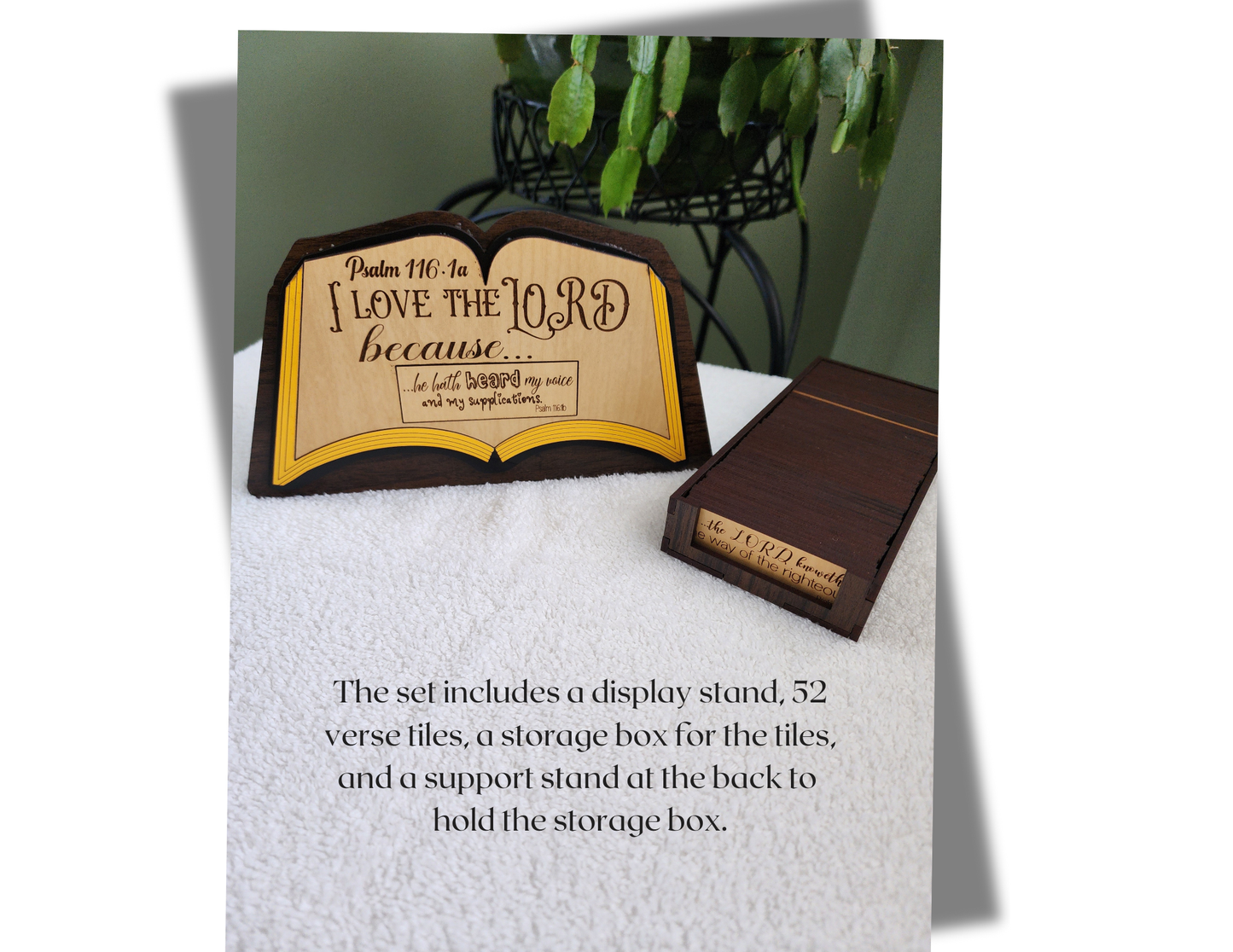 "I Love the Lord because..." 52- Verse Scripture Set