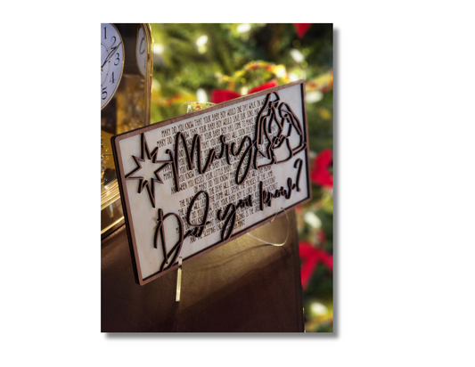 Mary Did You Know? - Christmas Carol Sign