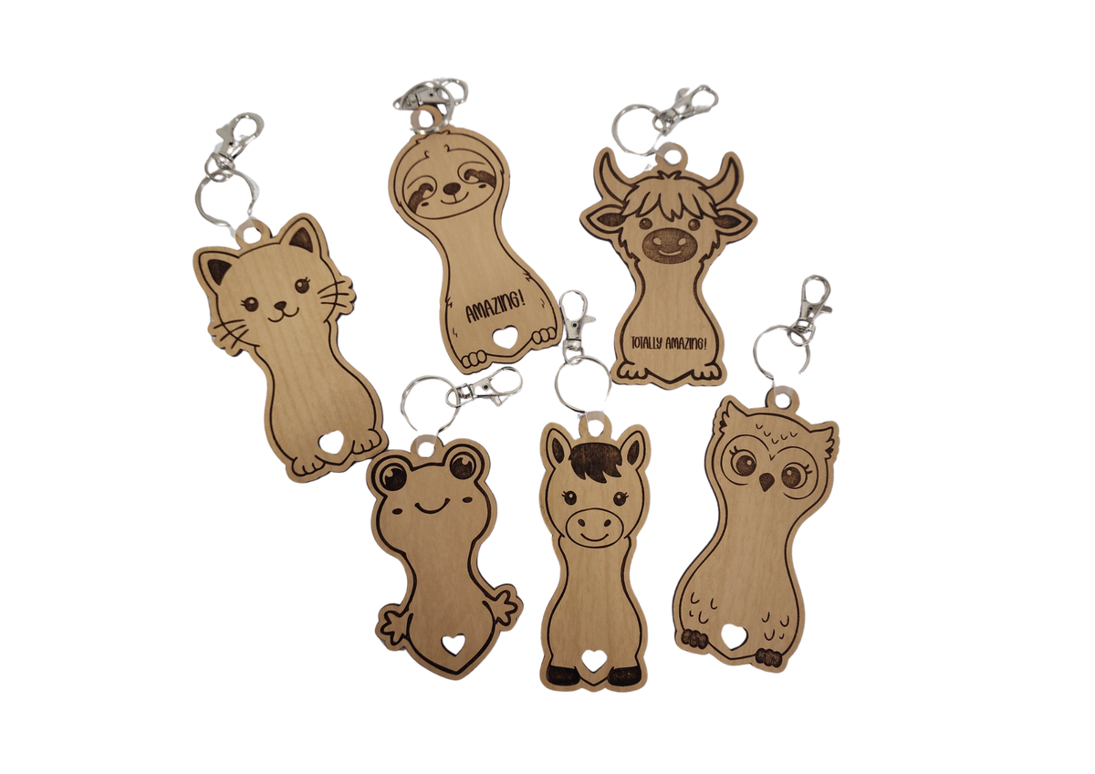 Personalized Animal Hair Tie Bag Tag