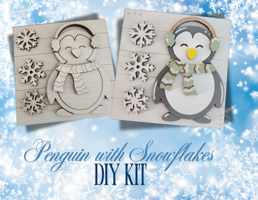 Penguin with Snowflakes DIY Kit