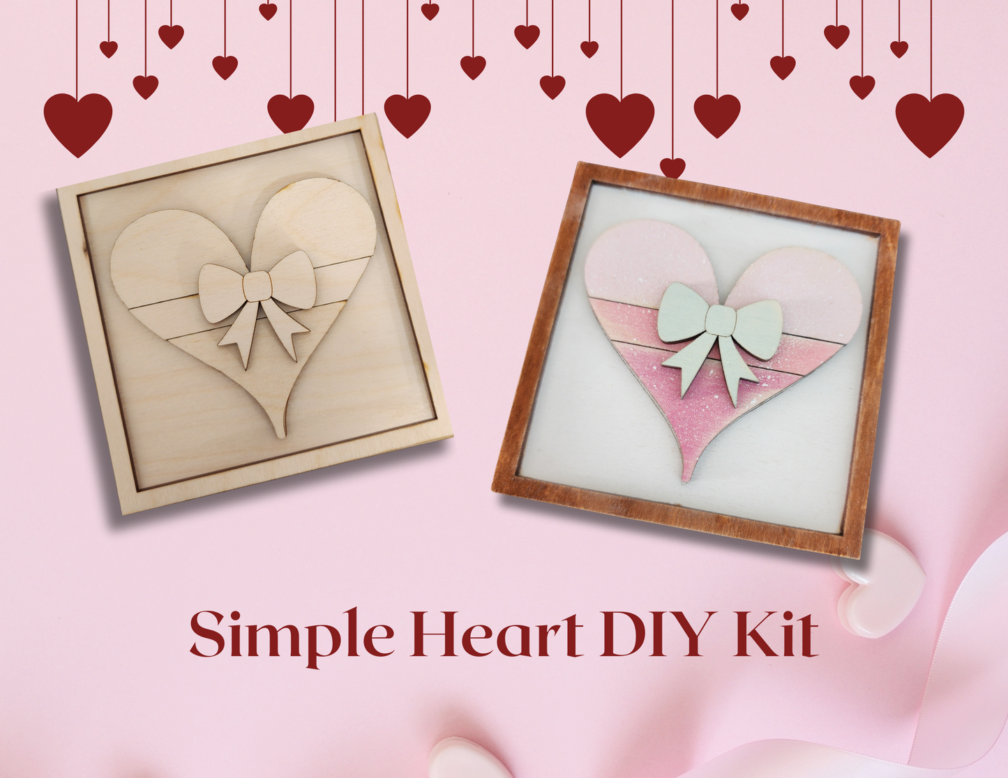 Simple Heart Valentine DIY Kit