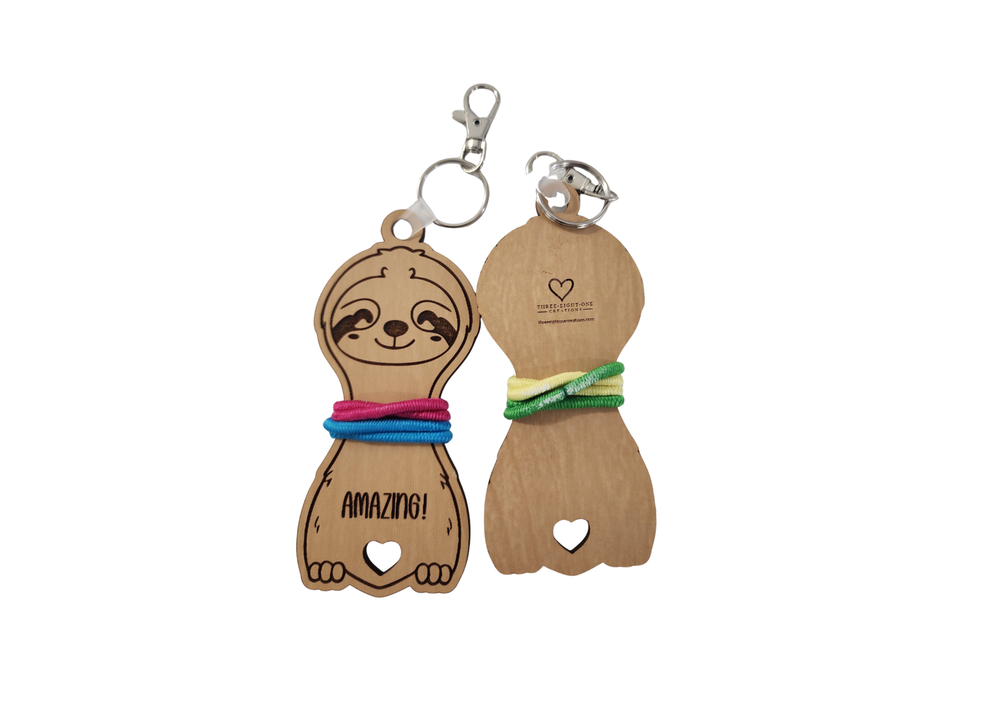 Personalized Animal Hair Tie Bag Tag