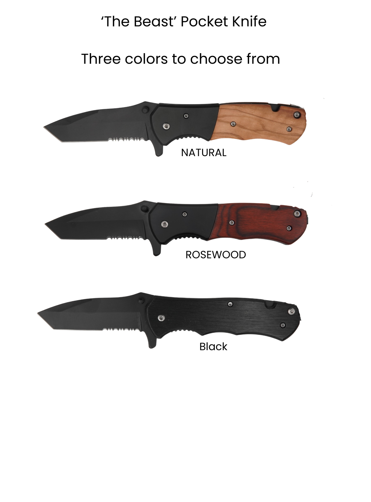The Beast Pocket Knife – Tactical Folding Knife for Outdoor, Camping & Everyday Carry