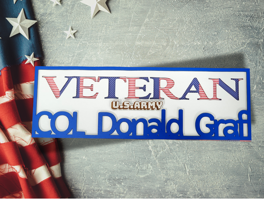 Veteran Customized Wall Decor
