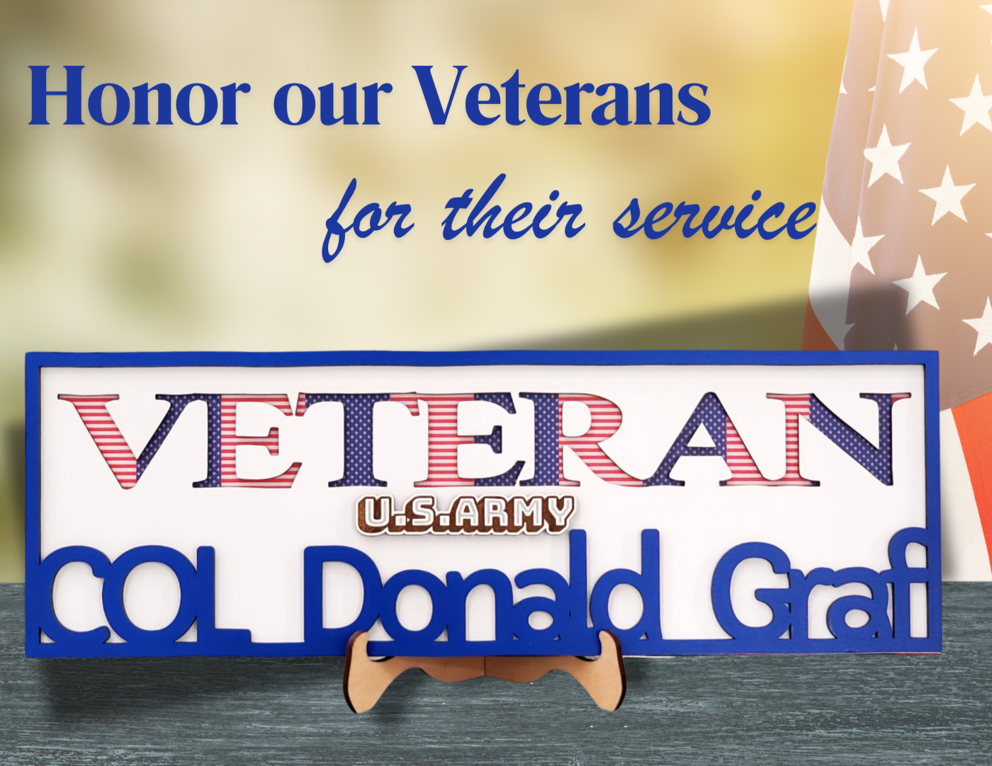 Veteran Customized Wall Decor