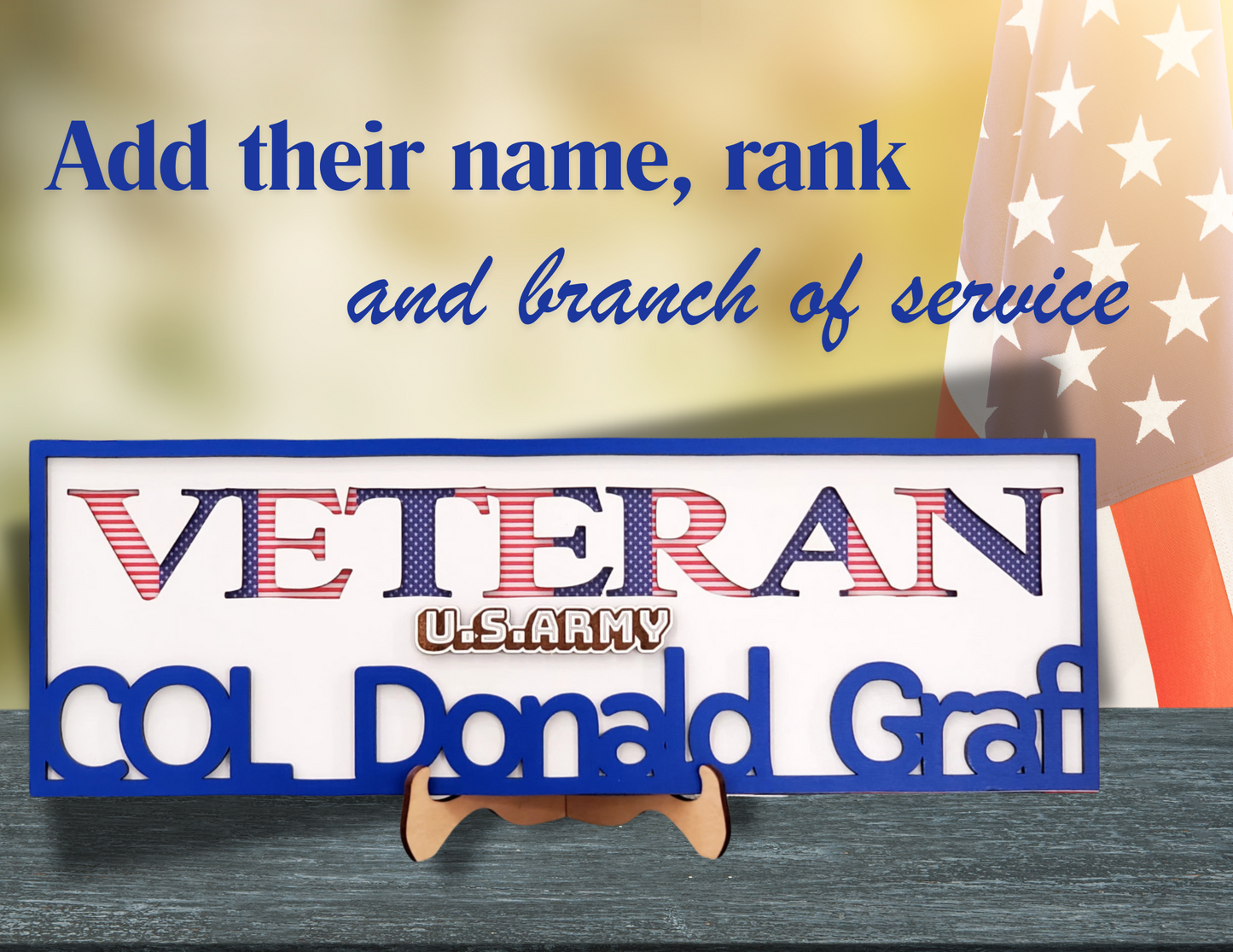 Veteran Customized Wall Decor