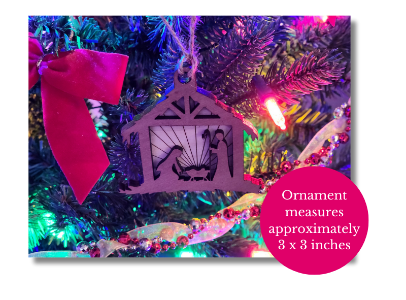 This ornament looks beautiful hanging on your tree.