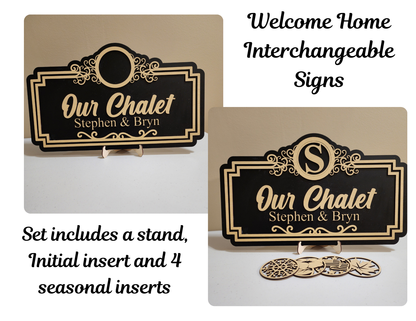 Welcome Home Interchangeable Sign Starter Set