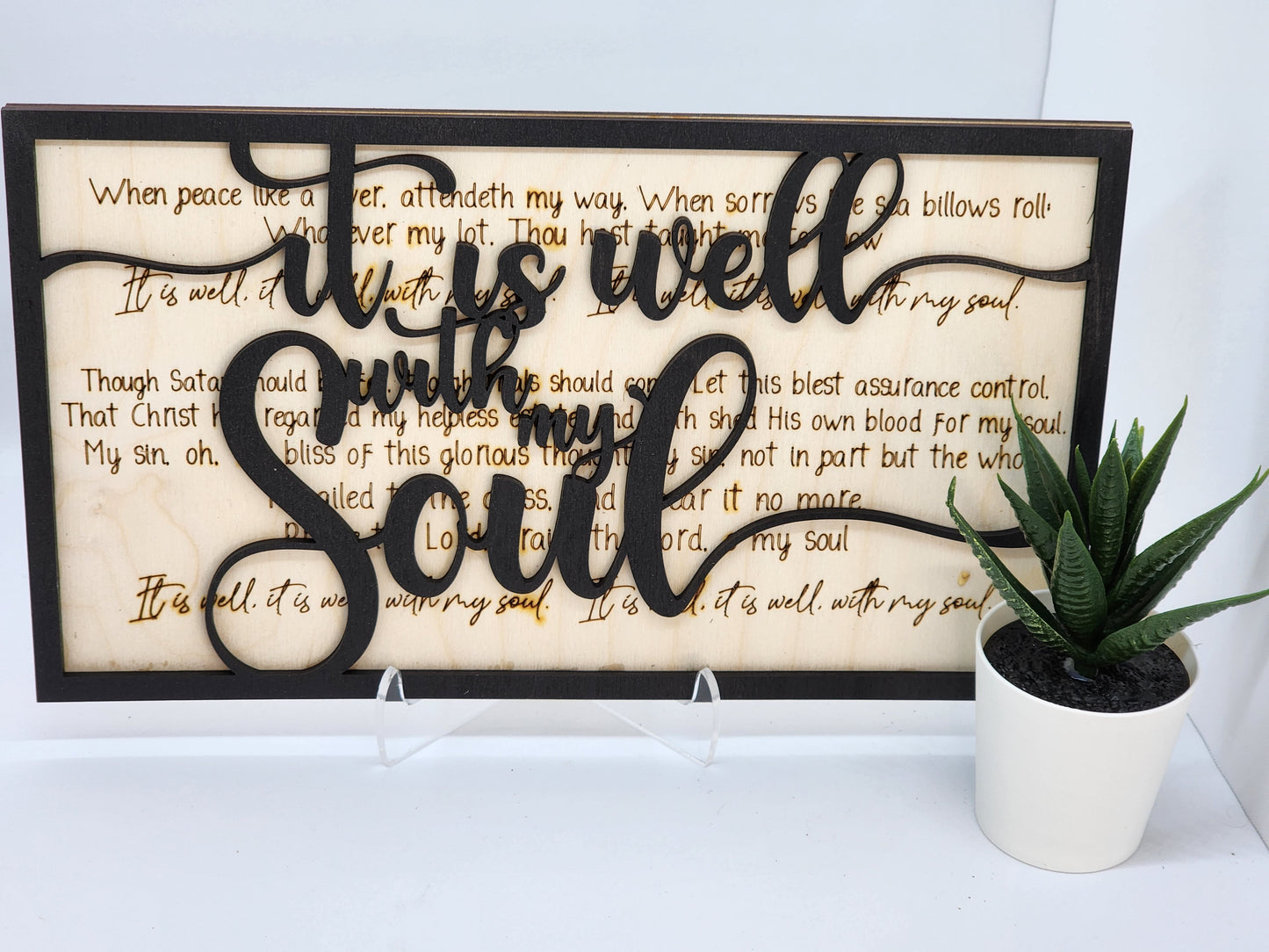It Is Well With My Soul Wooden Sign