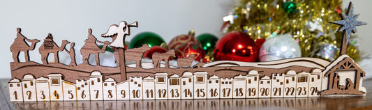This Advent Calendar would add beauty to your Holiday décor!